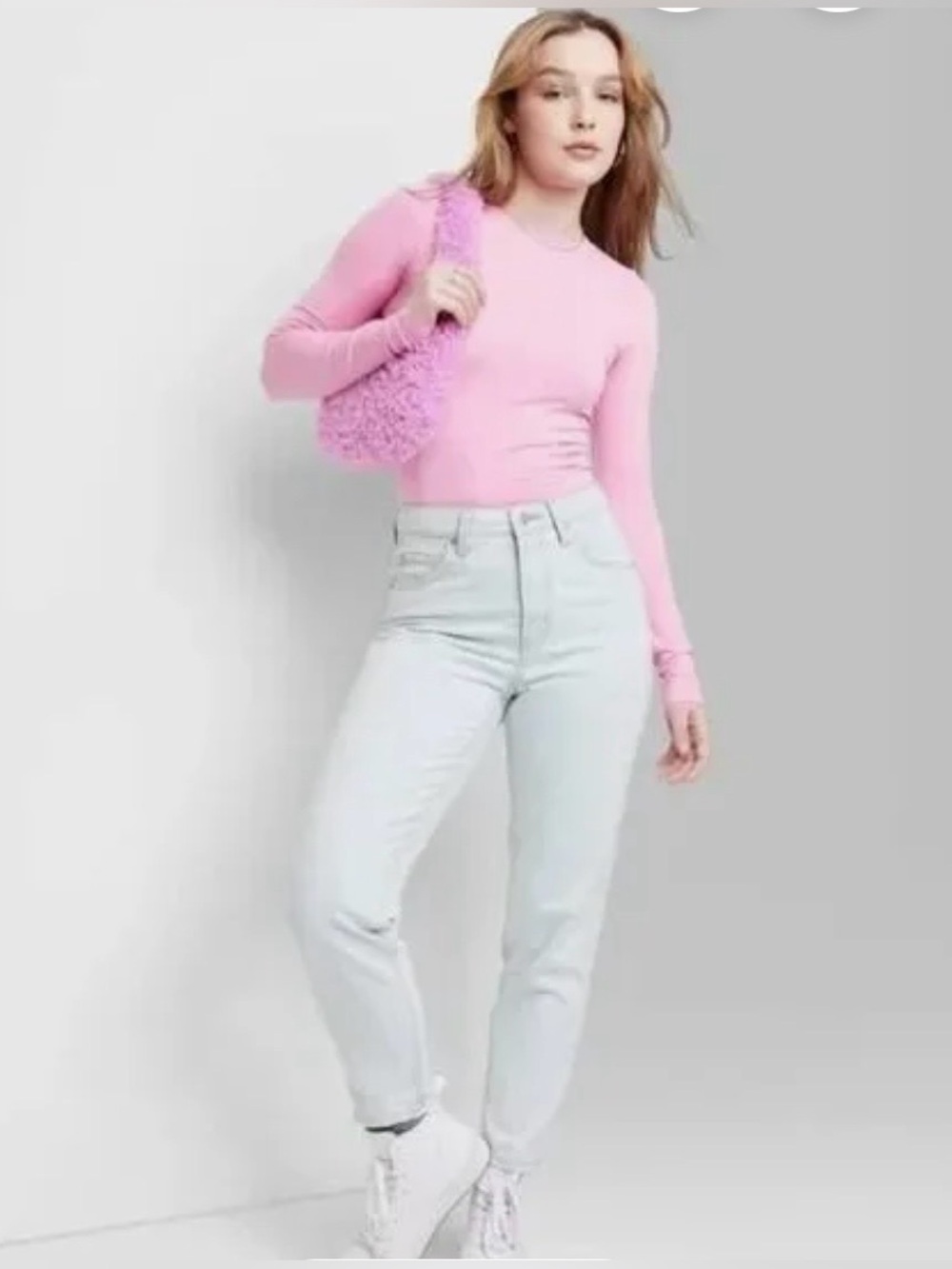 wild fable High-Rise Jeans in Pale Blue Wash